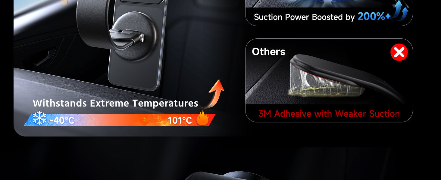 Drive safely while navigating with the ANDERY MagSafe car mount holding your phone.