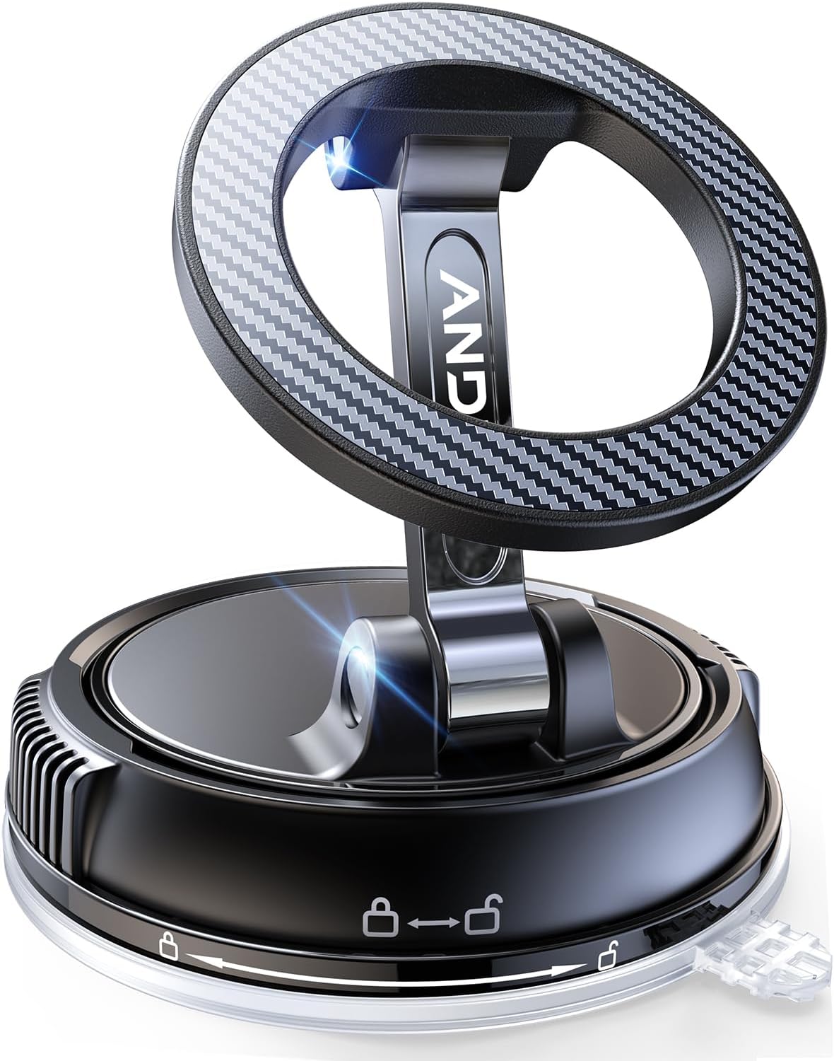 Car Phone Holder for Magsafe [78+LBS Strongest Suction & 2400gf Magnetic] 360° Adjustable Car Phone Mount, Cell Phone Holders for Your Car for iPhone 17 Pro Max 16 15 14 13 12 Air Plus (Black)