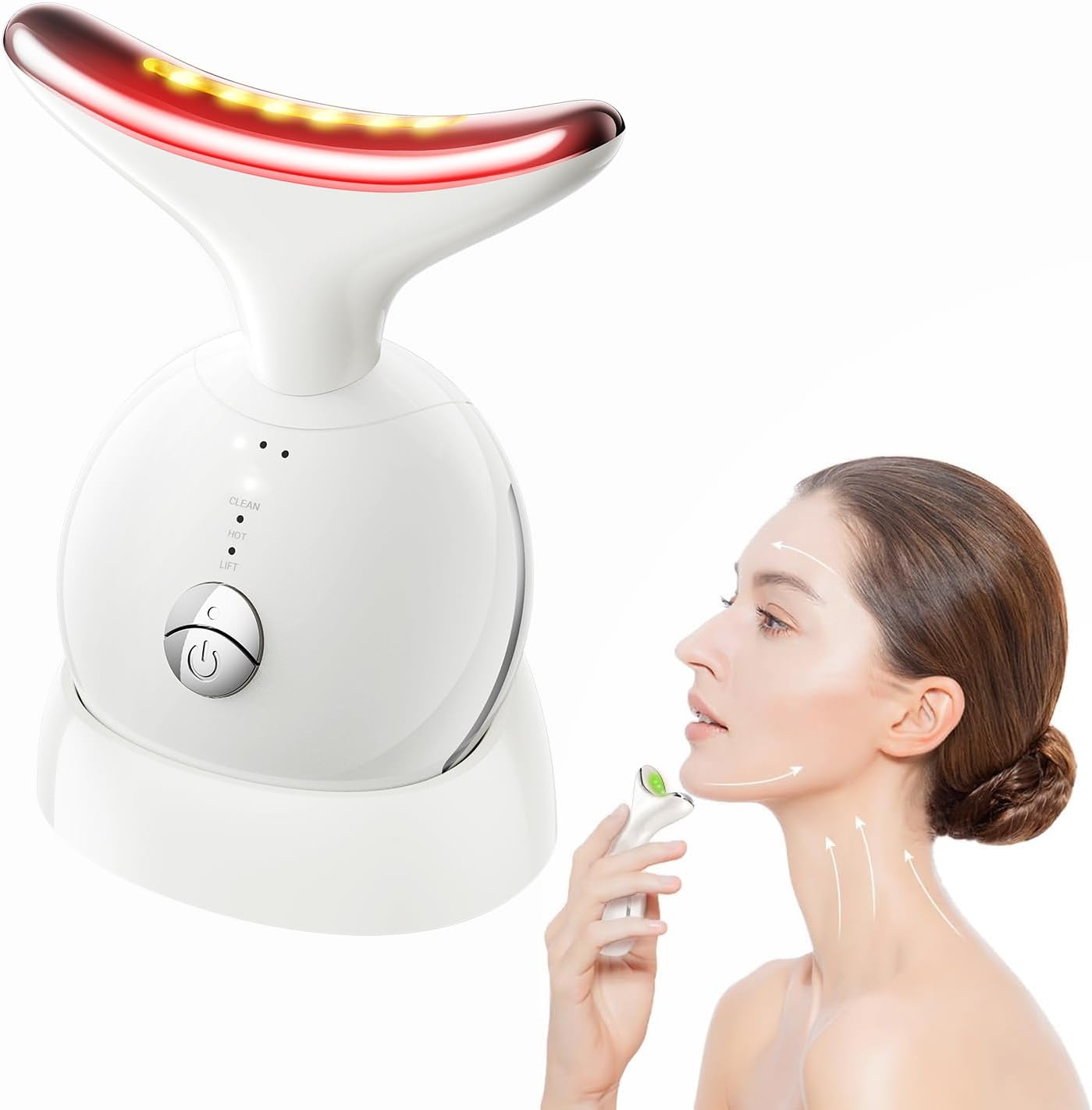 Red Light therapy for LED Face Mask, 7-in-1 Face Massager Sculping Tool, Skin Rejuvenation Anti-aging Portable Facial Massager, Circulation Booster for Skin care tightening, face lift device