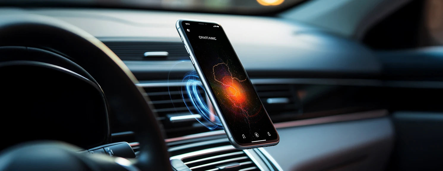 ANDERY car dashboard phone mount used for safe hands-free navigation